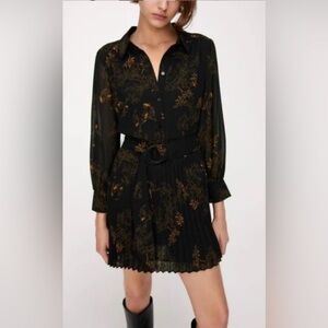 Zara belted mini dress